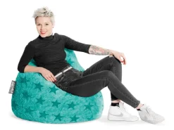 Sitting Point Sitzsack BeanBag Fluffy 220 l Sternen-Muster