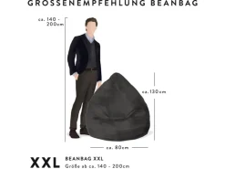 Sitting Point Sitzsack Brava BeanBag 300 l Jeansblau