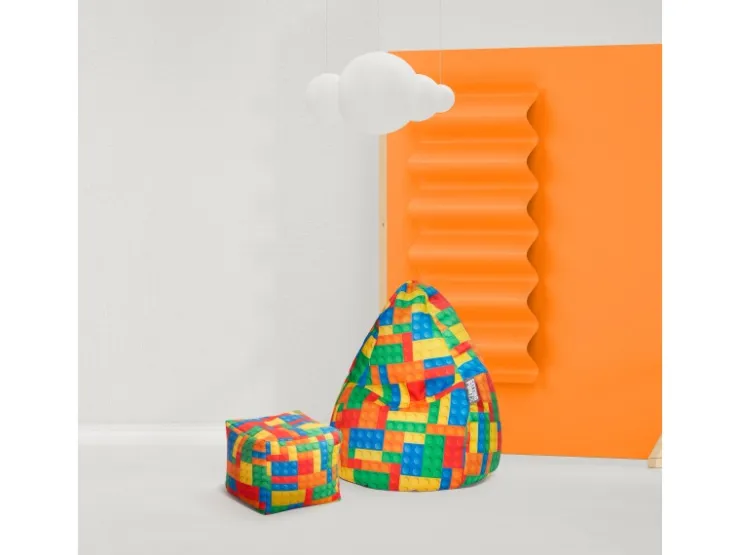 Sitting Point Sitzsack Bricks 220 l Bunt Bunt* Sitzsäcke