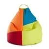 Sitting Point Sitzsack Harlekin 220 l Grün Bunt