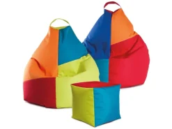 Sitting Point Sitzsack Harlekin 220 l Grün Bunt