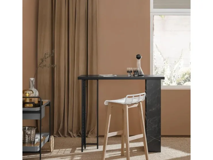 SoBuy Bartisch Balkontisch Küchentisch Bistrotisch Stehtisch Schwarz FWT100-SCH* Tische
