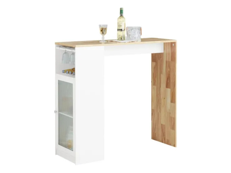 SoBuy Bartisch Esstisch Balkontisch Küchentisch Bistrotisch Stehtisch FWT99-WN