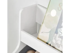 SoBuy Bücherregal für Kinder Kinderregal mit 2 Boxen Aufbewahrungsregal KMB71-W