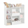SoBuy Bücherregal für Kinder Kinderregal Aufbewahrungsregal Standregal KMB55-W
