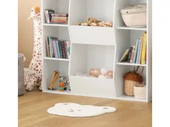 SoBuy Bücherregal für Kinder Kinderregal Aufbewahrungsregal Standregal KMB55-W