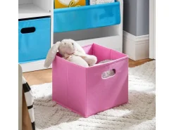 SoBuy Bücherregal Kinderregal mit Boxen Aufbewahrungsregal Weiß KMB76-F* Bücherregale
