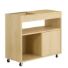 SoBuy Beistelltisch Couchtisch mit Rollen Druckertisch Aktenschrank FBT152-N* Tische