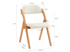 SoBuy Esszimmerstuhl Klappstuhl Küchenstuhl Polsterstuhl mit Lehne FST92-W* Stühle