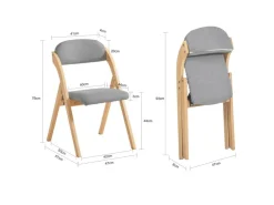 SoBuy Esszimmerstuhl Klappstuhl Küchenstuhl Polsterstuhl mit Lehne FST92-N