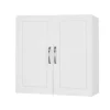SoBuy Hängeschrank Badezimmerschrank mit Verstellbarem Regal 60x60x30cm Weiß FRG231-W* Wandregale