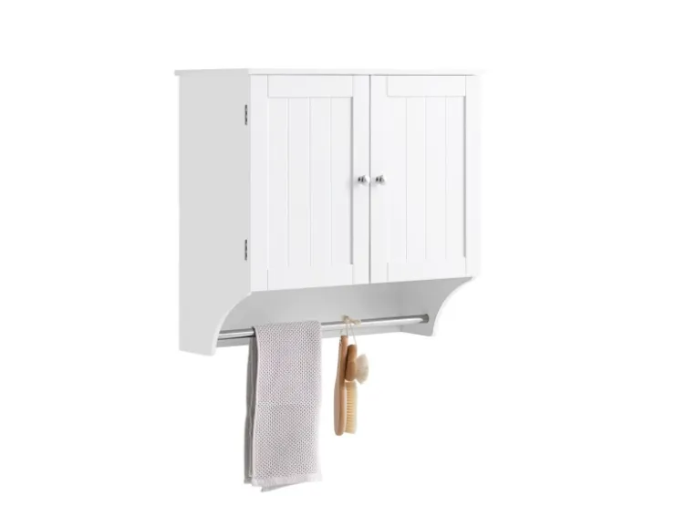 SoBuy Hängeschrank Badezimmerschrank Wandschrank Küchenschrank BZR84-W* Schränke