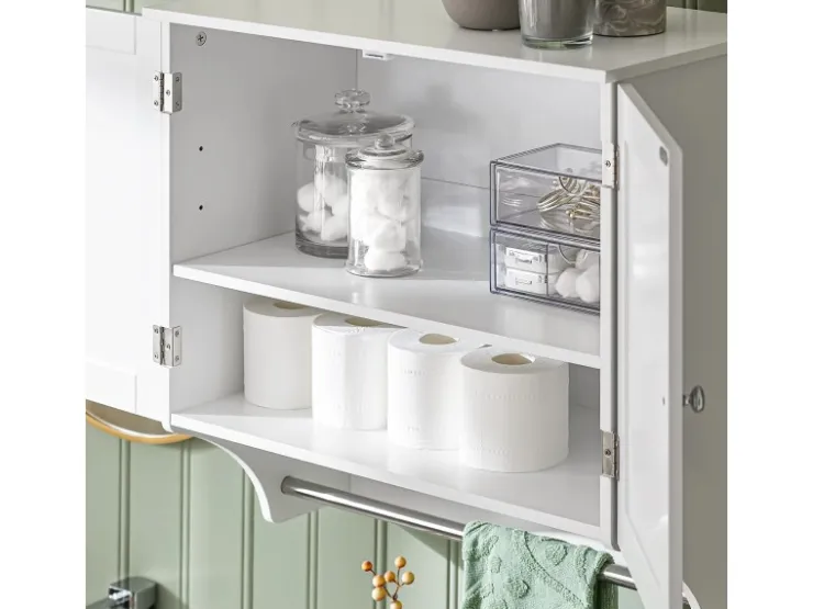 SoBuy Hängeschrank Badezimmerschrank Wandschrank Küchenschrank BZR84-W* Schränke