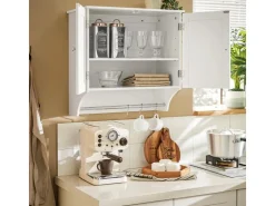 SoBuy Hängeschrank Badezimmerschrank Wandschrank Küchenschrank BZR84-W* Schränke