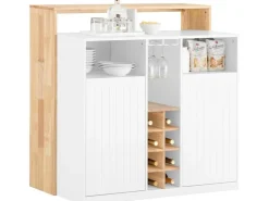 SoBuy Kücheninsel Küchenschrank Kommode Sideboard Buffet KNL07-WN* Sideboards|Kommode