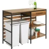 SoBuy Kücheninsel Sideboard Kommode Küchenschrank Flurschrank Vintage FSB71-PF