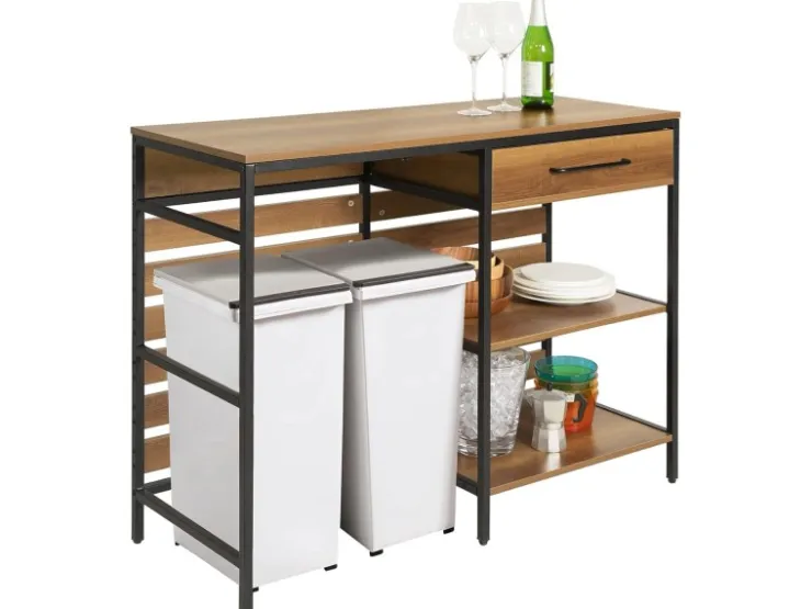 SoBuy Kücheninsel Sideboard Kommode Küchenschrank Flurschrank Vintage FSB71-PF