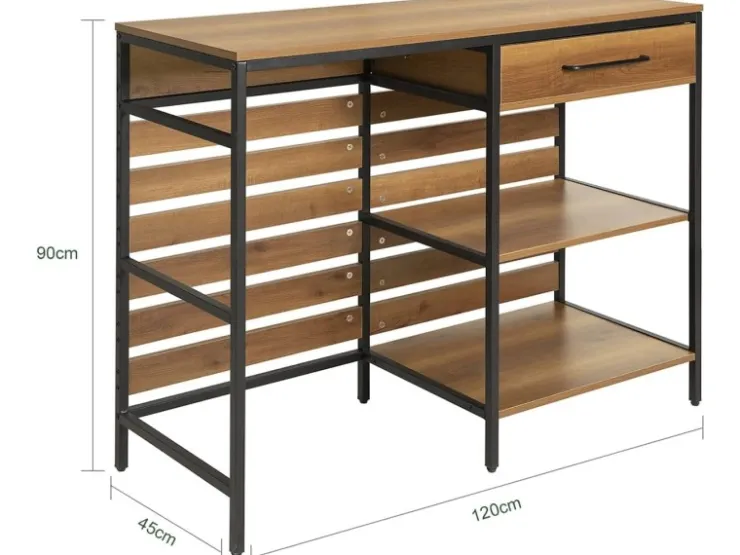 SoBuy Kücheninsel Sideboard Kommode Küchenschrank Flurschrank Vintage FSB71-PF