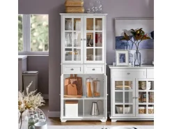 SoBuy Küchenschrank Hochschrank Badezimmerschrank Buffet Kommode FSB76-W* Schränke