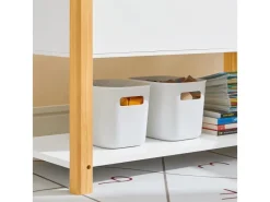 SoBuy Kinder Bücherregal Kinderregal mit Ablagen Aufbewahrungsregal Weiß KMB35-W* Bücherregale