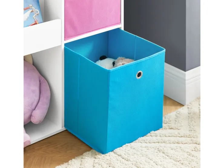 SoBuy Kinder Bücherregal Kinderregal mit 5 Ablagen Spielzeugregal Weiß KMB37-F* Aufbewahrung|Regal Weiß