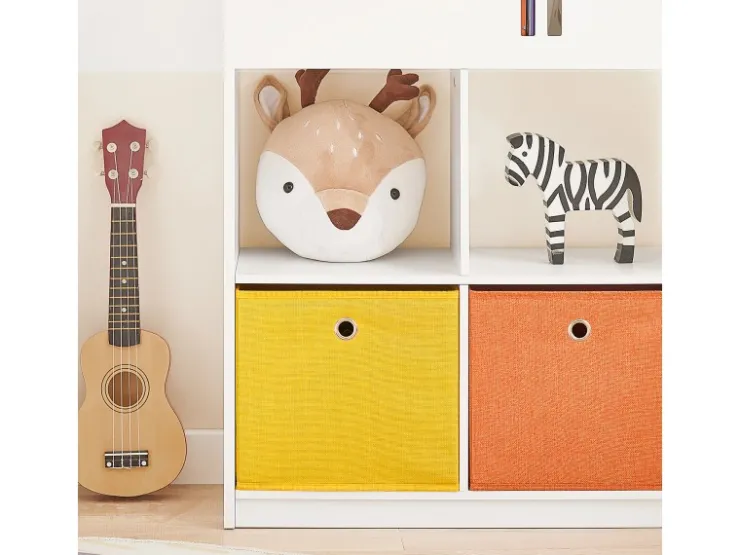 SoBuy Kinder Bücherregal mit Haus-Design Kinderregal Spielzeugregal Weiß KMB49-W* Bücherregale