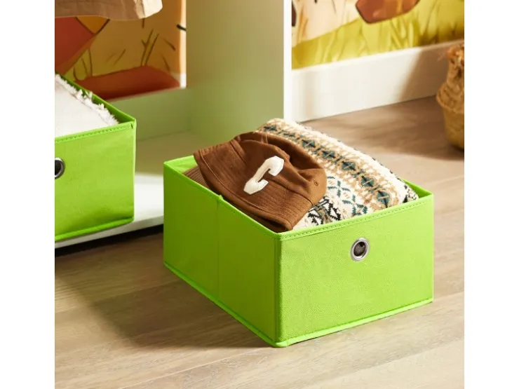 SoBuy Kindergarderobe mit 2 Boxen Kinderkleiderständer Kleiderschrank KMB109-W* Garderoben