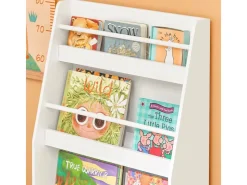 SoBuy Kinderregal Bücherregal für Kinder Wandregal Aufbewahrungsregal KMB45-W* Wandregale|Regal Weiß