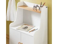 SoBuy Kinderregal Bücherregal Kinderzimmer Regal Aufbewahrungsregal KMB84-W* Bücherregale