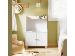 SoBuy Kinderregal Bücherregal Kinderzimmer Regal Aufbewahrungsregal KMB84-W* Bücherregale