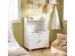 SoBuy Kinderregal Bücherregal Kinderzimmer Regal Aufbewahrungsregal KMB84-W* Bücherregale