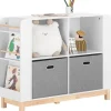 SoBuy Kinderregal Bücherregal Kinderzimmer Aufbewahrungsregal Weiß KMB85-W* Holzregale|Regal Weiß