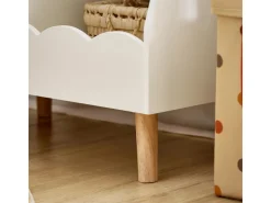 SoBuy Kinderregal mit 3 Fächern Bücherregal Aufbewahrungsregal Weiß KMB100-K-W* Holzregale
