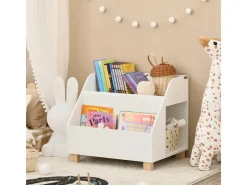 SoBuy Kinderregal mit 3 Fächern Spielzeugregal Bücherregal Standregal KMB54-W* Bücherregale