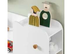 SoBuy Kinderregal mit Elefant-Design Bücherregal Kinderzimmer Weiß KMB62-W* Bücherregale