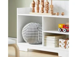 SoBuy Kinderregal mit Elefant-Design Bücherregal Kinderzimmer Weiß KMB62-W* Bücherregale