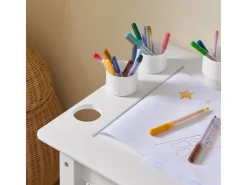 SoBuy Kindertisch mit 1 Stuhl Kindersitzgruppe Maltisch für Kinder KMB60-W* Stühle