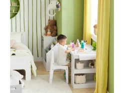 SoBuy Kindertisch mit 1 Stuhl Kindersitzgruppe Maltisch für Kinder KMB60-W* Stühle