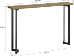 SoBuy Konsolentisch Flurtisch Dekotisch Sideboard Kommode Vintage FSB50-PF