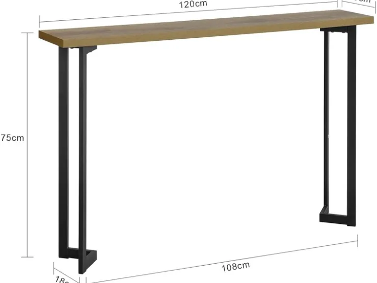 SoBuy Konsolentisch Flurtisch Dekotisch Sideboard Kommode Vintage FSB50-PF