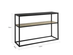SoBuy Konsolentisch Glasoberfläche Flurtisch Sideboard Beistelltisch FSB43-SCH* Sideboards