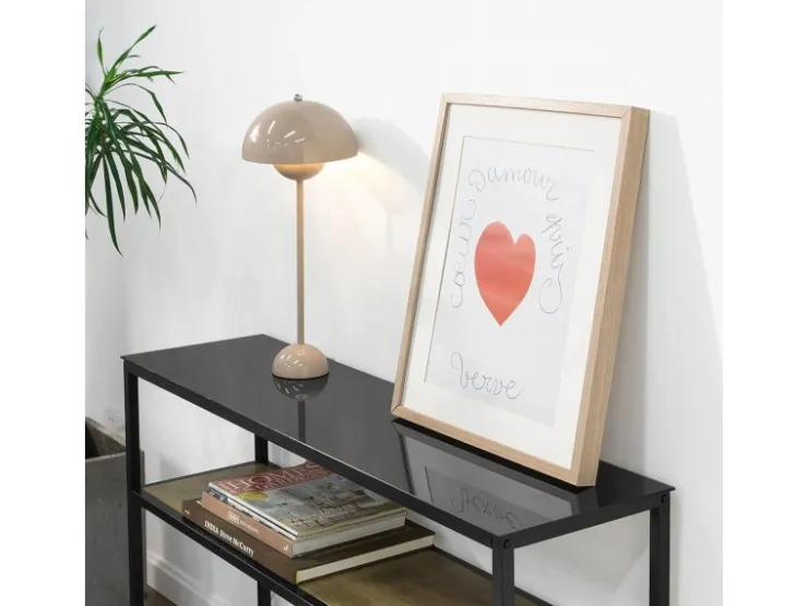 SoBuy Konsolentisch Glasoberfläche Flurtisch Sideboard Beistelltisch FSB43-SCH* Sideboards