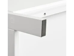 SoBuy Leiterregal mit Ablagen und Schublade MDF Weiß FRG116-K-W