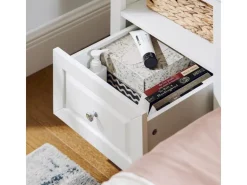 SoBuy Nachttisch Beistelltisch Sofatisch Nachtschrank Weiß FBT131-W* Tische