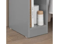 SoBuy Nachttisch mit Schublade Beistelltisch Nachtschrank Hellgrau FBT111-HG* Tische