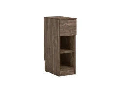 SoBuy Nachttisch Schmal Beistelltisch mit Schublade und 2 Ablage FBT111-SN* Tische