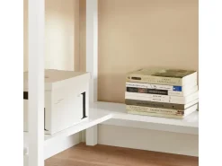 SoBuy Schreibtisch mit Ablage Arbeitszimmer MDF Weiß FWT31-W