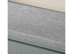SoBuy Schuhbank Schmal mit Klappe Garderobenbank mit Sitzkissen FSR98-L-HG* Kissen|Sitzbänke