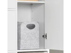 SoBuy Schuhkipper mit 3 Klappen Schuhschrank Schuhkommode Weiß FSR107-W* Sitzbänke