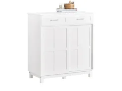 SoBuy Schuhschrank Buffet Küchenschrank Sideboard Kommode Weiß FSB84-W* Sideboards